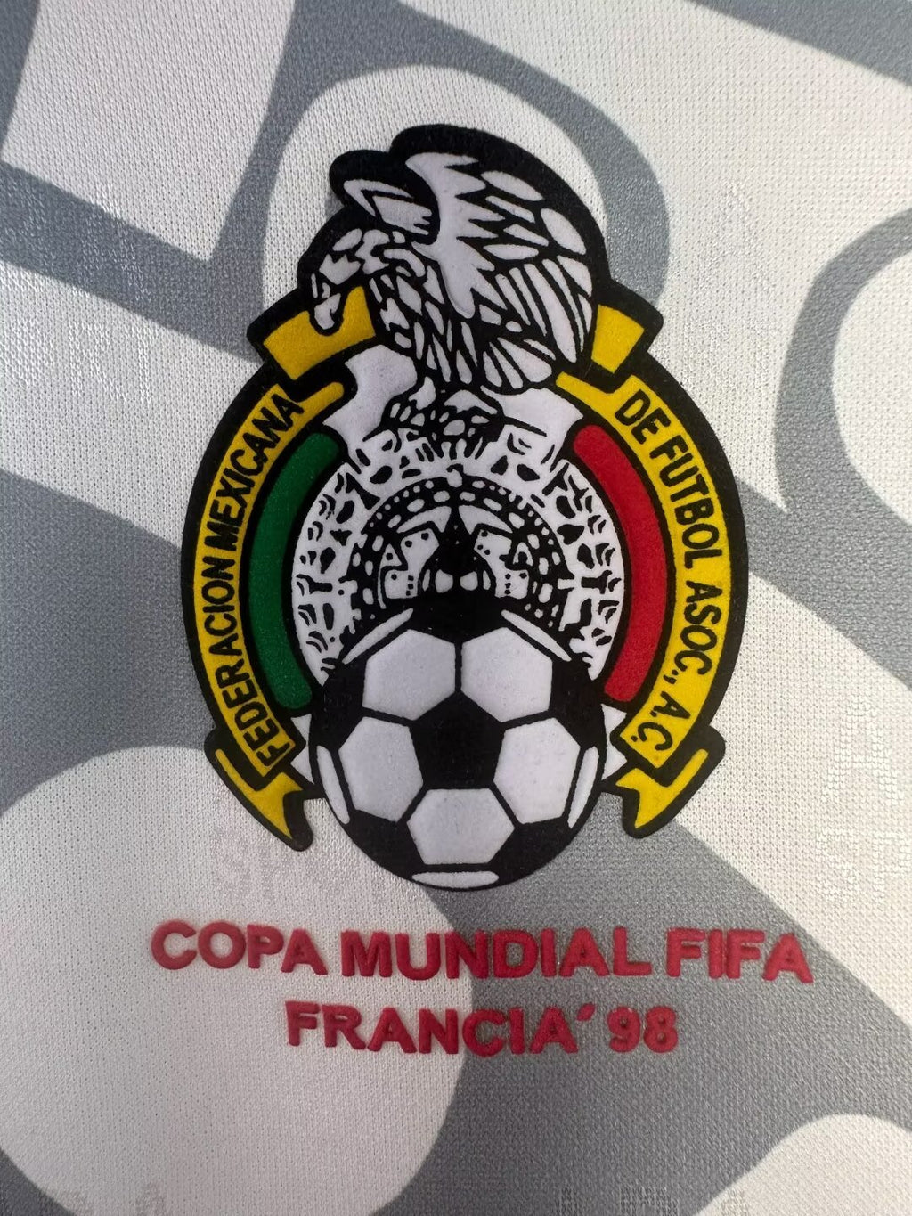Mexico 1998 Blanca Manga Corta - espalda