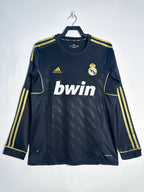 Real Madrid 2011-12 Negra Manga Larga - espalda