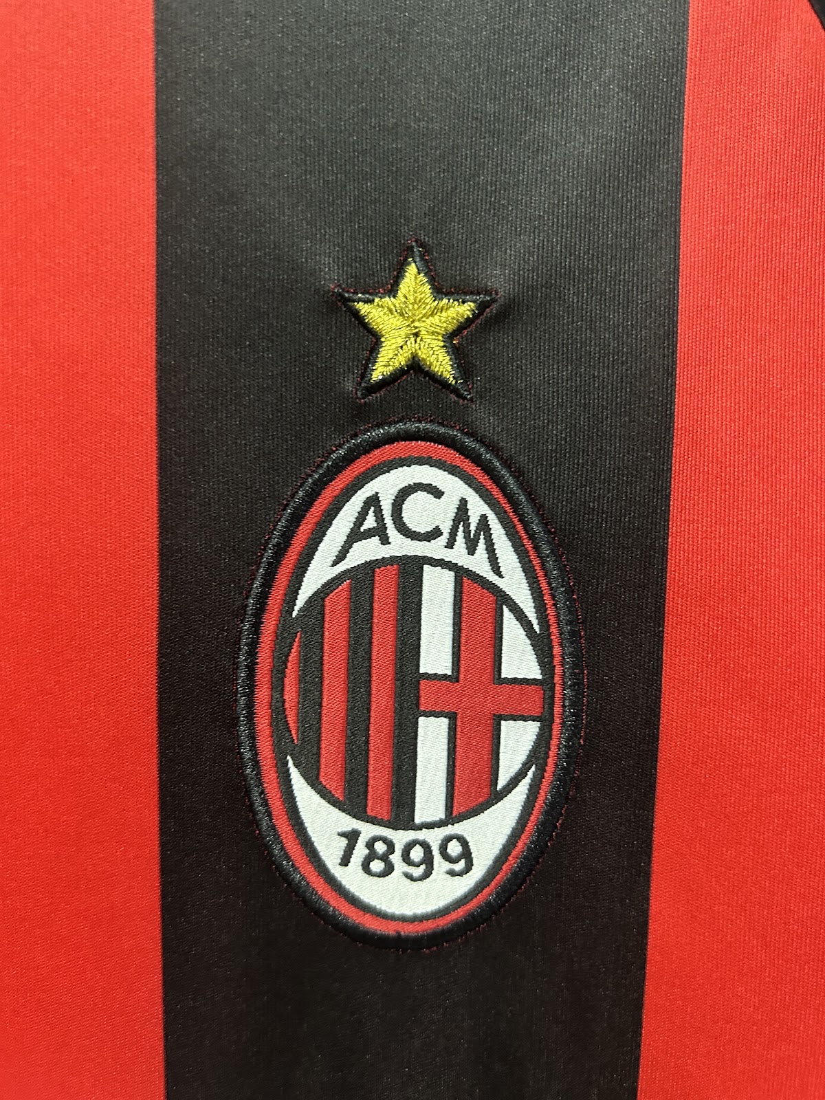 ac milan 2008-09 manga corta