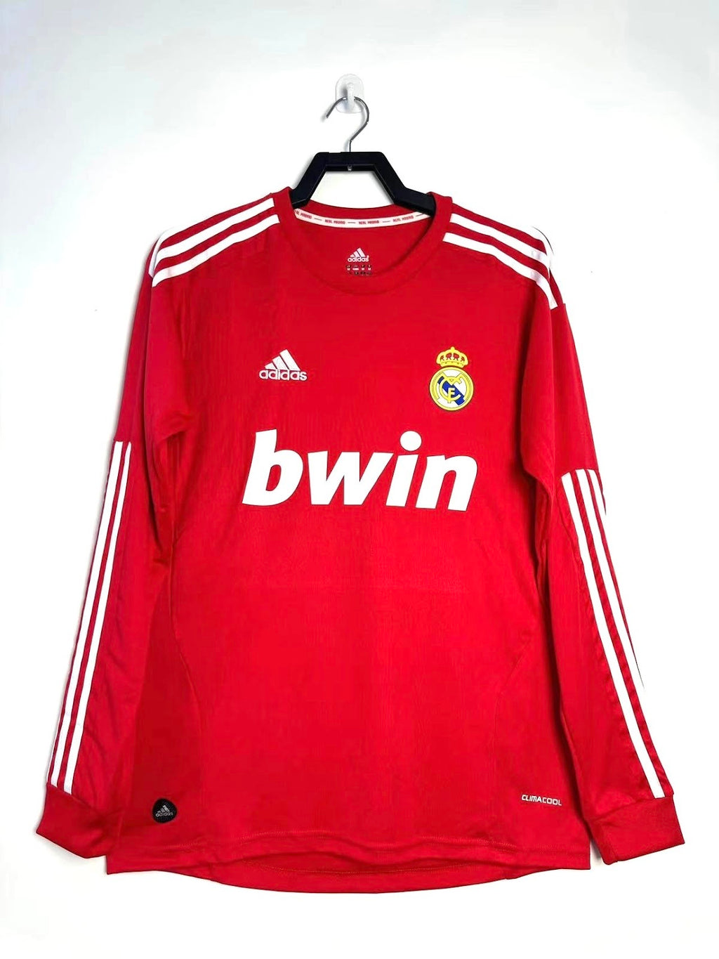 Real Madrid 2011-12 Roja Manga Larga - espalda