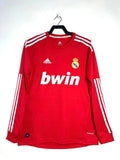 Real Madrid 2011-12 Roja Manga Larga - espalda