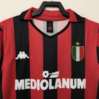 ac milan 1988-89 manga corta
