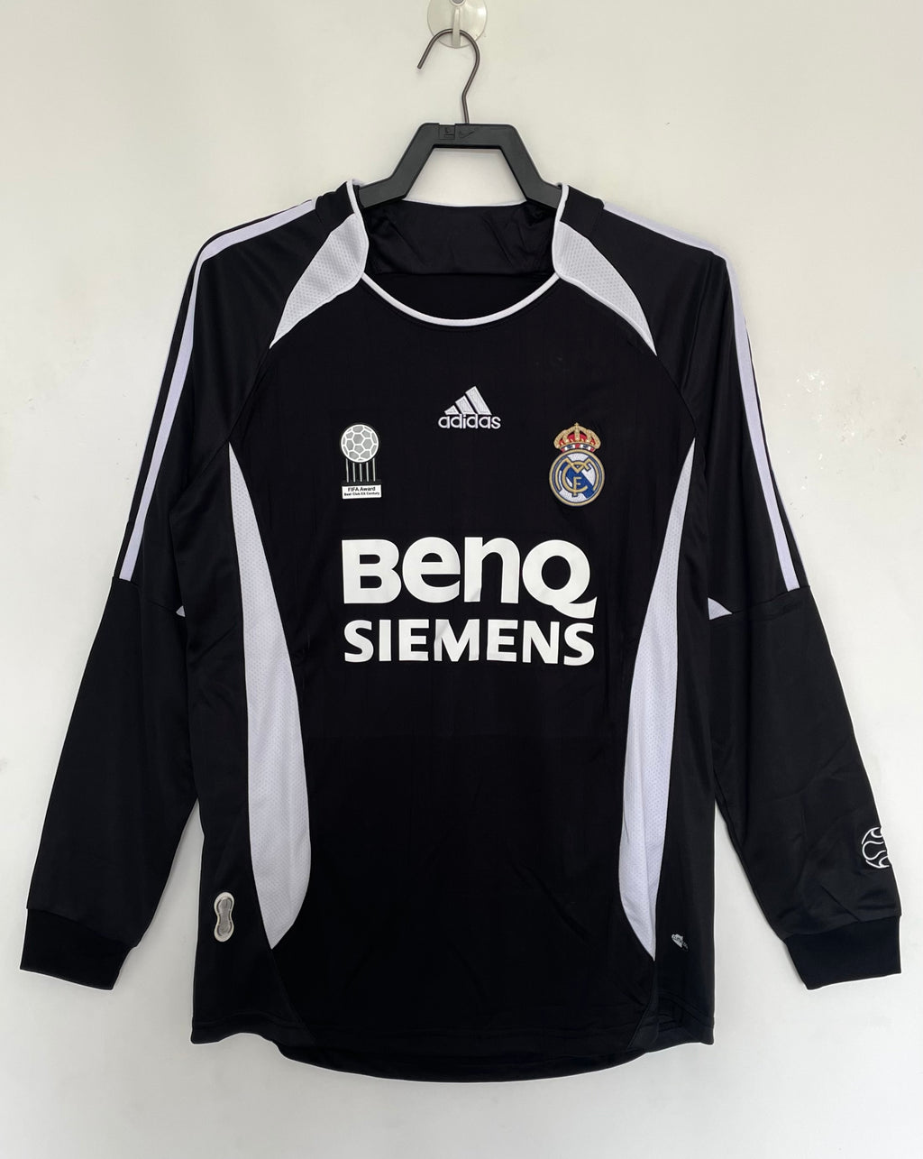 Real Madrid 2006 Negra Manga Larga